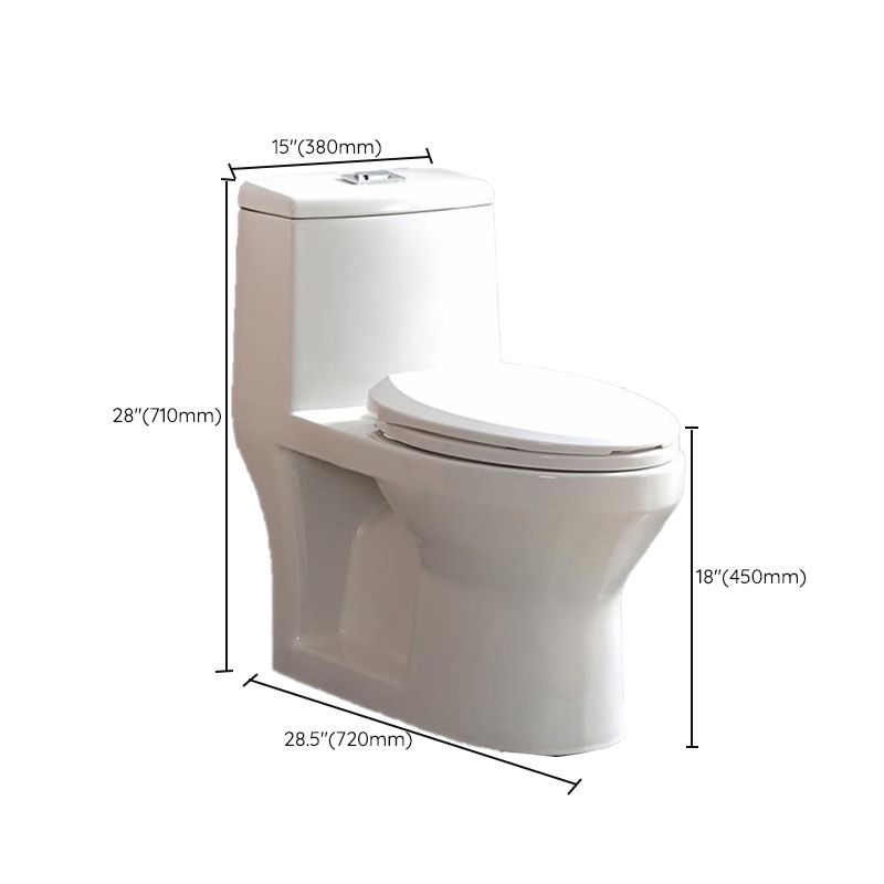 Traditional Ceramic Flush Toilet Gravity Urine Toilet for Bathroom