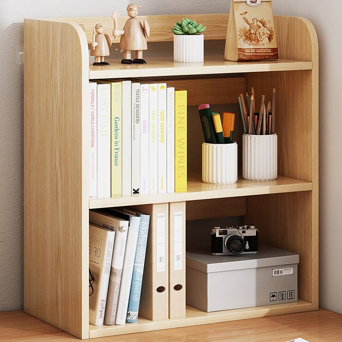 Light Brown Modern Style Bookshelf Engineer Wood Bookcase for Home