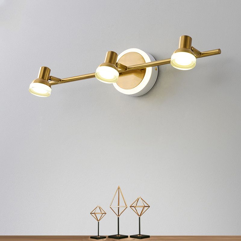 Traditional Simplicity Bell Vanity Sconce Lights Acrylic Wall Mount Light Fixture for Bathroom