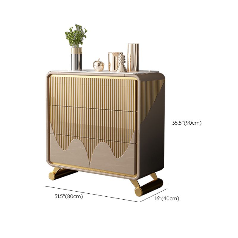 15.6-inch W Classic Glam Storage Chest Stone Storage Chest Dresser