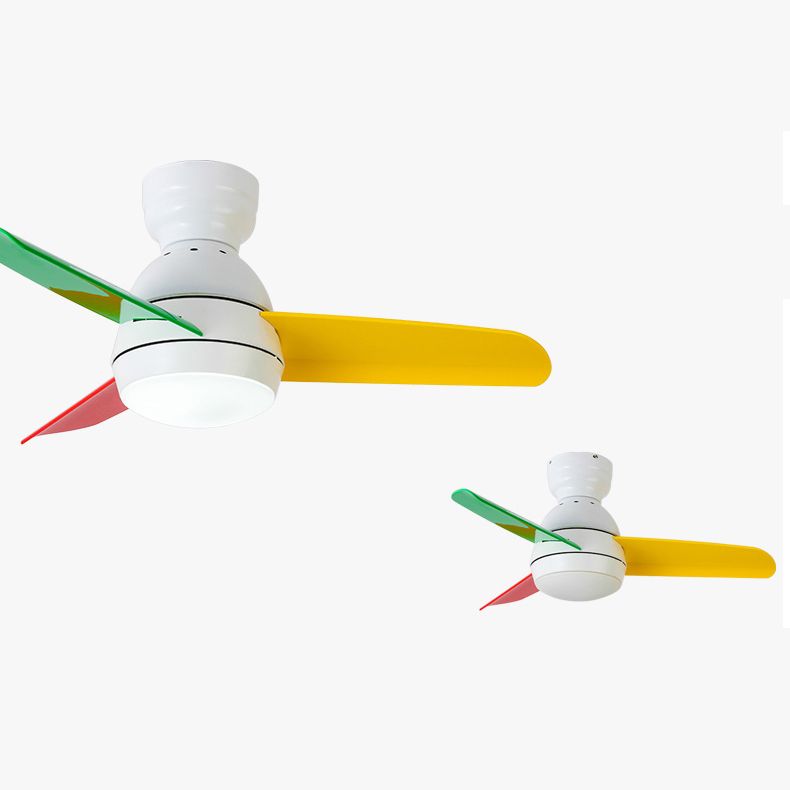 Metal Ceiling Fan Lighting Modern Style 1 Light Ceiling Fan Light for Living Room