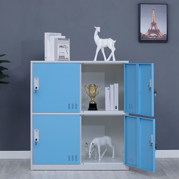Metal Non-Hanging Armoire Modern Storage Cabinet with Hinged Doors