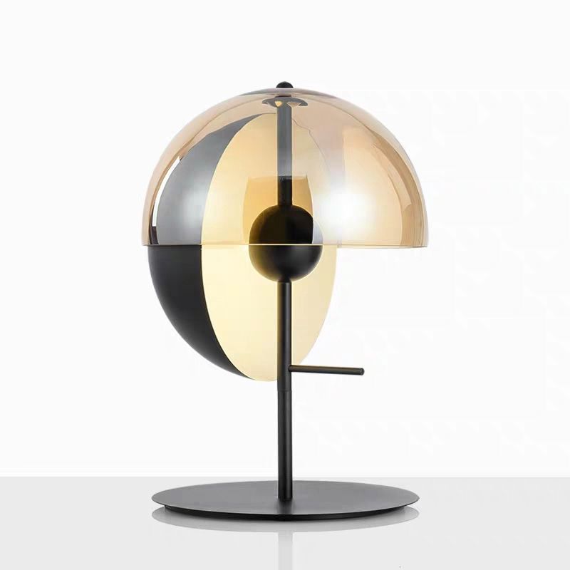 Lampada da tavolo a semicerchio di semplicità ultra-moderna lampada da comodino per camera da letto
