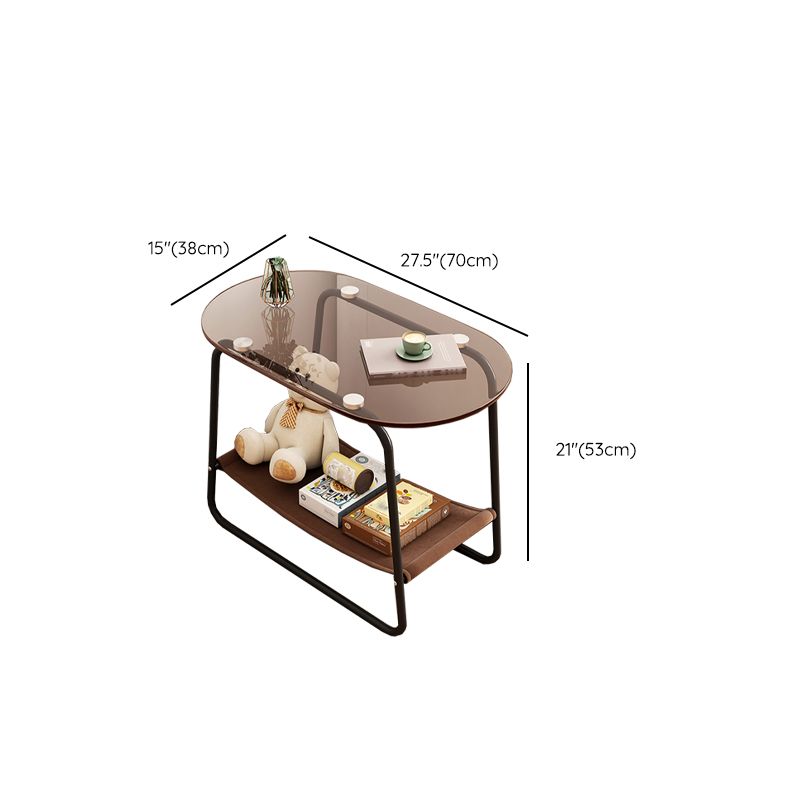 Contemporary Side Table Metal Accent Side Table for Living Room