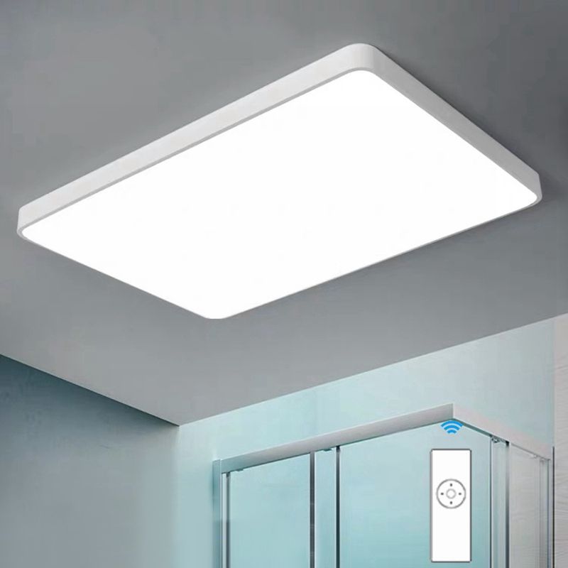Montaje de LED de color cuadrado moderno 1-Luz de techo de acrílico ligero para oficina