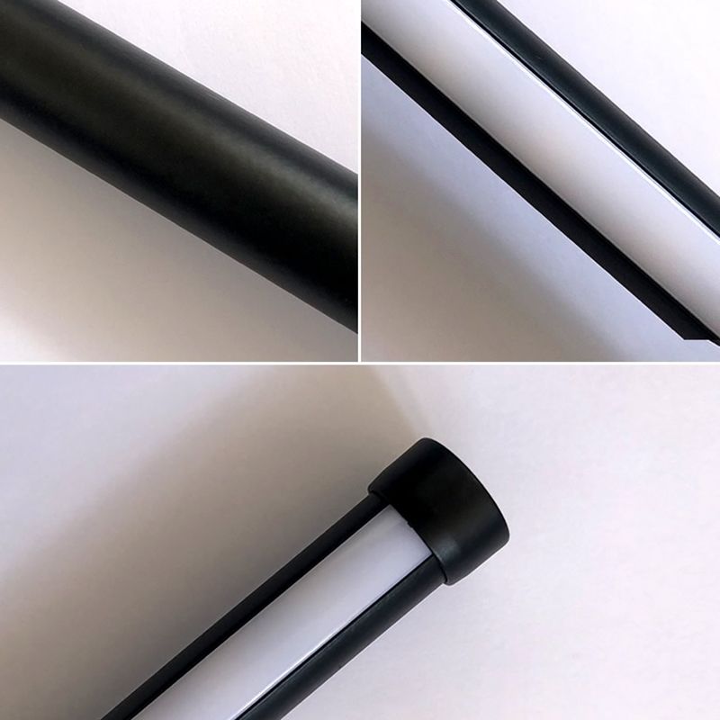 Postmodern Metal Black Wall Sconce Multi Light Led Wall Mounted Light for Bedroom