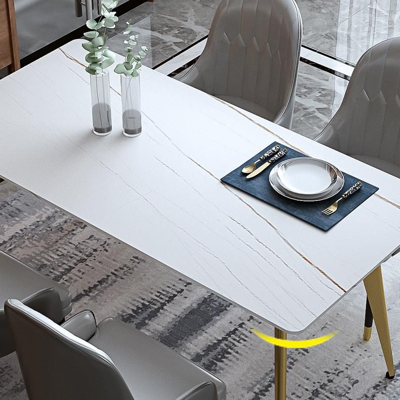 Glam Dining Table Set 1/2/5/6/7 Pieces Sintered Stone Dining Set