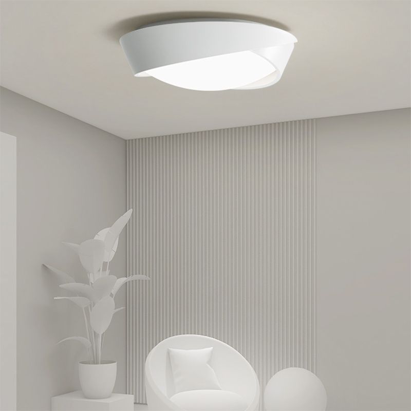 Moderne plafoniere da incasso in metallo con montaggio ad incasso con paralume in acrilico