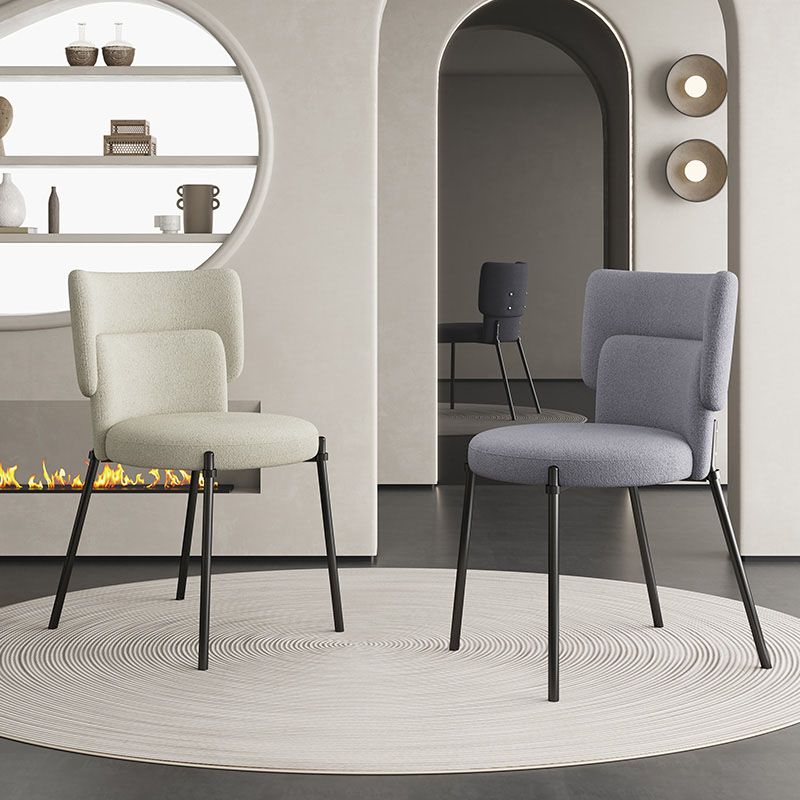 Fabric Dining Room Chairs Modern Style Parsons Armless Chair