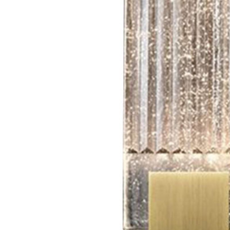 Iron and Crystal Wall Lighting Fixture in Gold LED Post Modern Wall Sconce