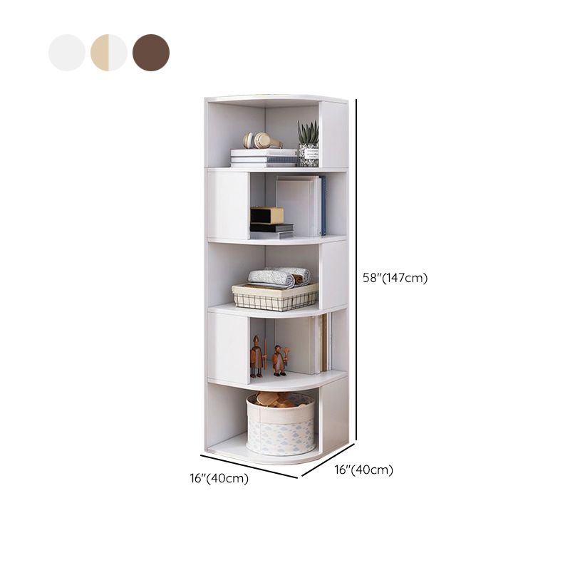 Urban Bookcase Engineered Wood Closed Back Shelf Bookcase for Living Room