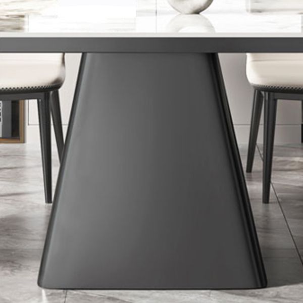 1/4/5/7 Pieces Dining Set Modern Sintered Stone Dining Table and Leather Chairs Dining Set