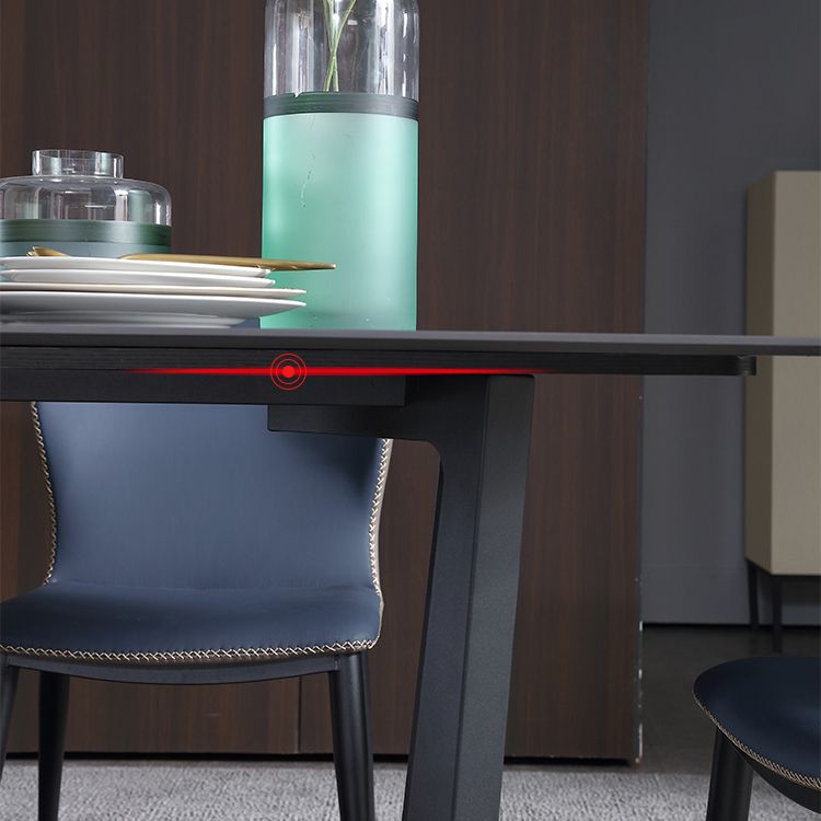 Industrial Rectangle Furniture Trestle Base Dining Site Table for Dining Room