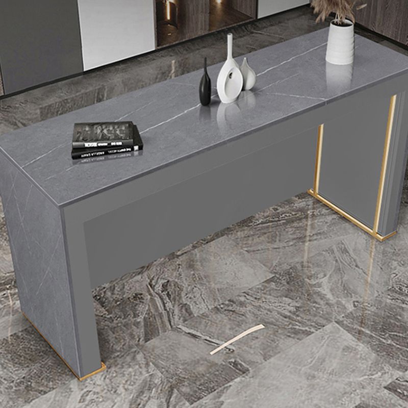 Modern Style Rectangle Bar Table 1/2/3 Pieces Stone Bar Table Set for Home Use