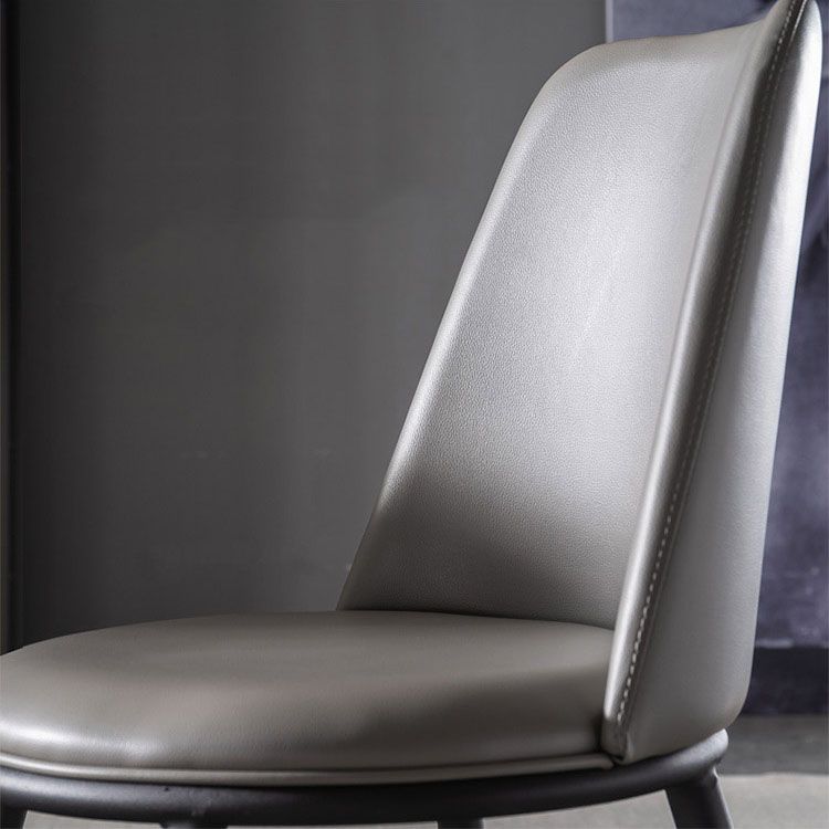 Modern Dining Table Set 1/4 Pcs Sintered Stone Dining Table with Faux Leather Chairs