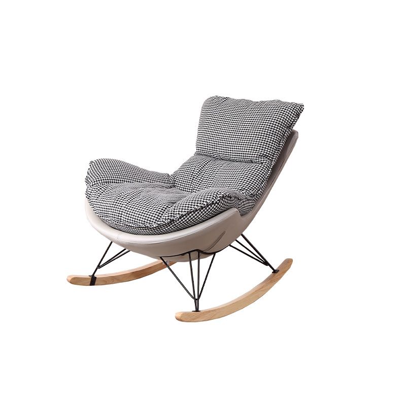 Leisure Chaise Upholstered Lazy Sofa Chair Modern Home Rocking Chair