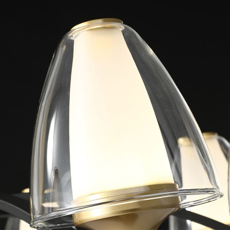 Schwarz Aluminium Anhänger Lichter Minimalismus Decke Anhänger Licht für Wohnzimmer