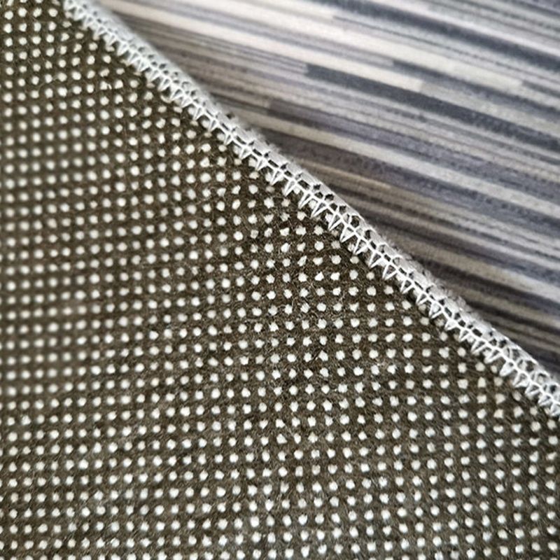 Fancy Plaid Print Area Rug Modern Polyester Area Carpet Non-Slip Backing Rug for Drawing Room