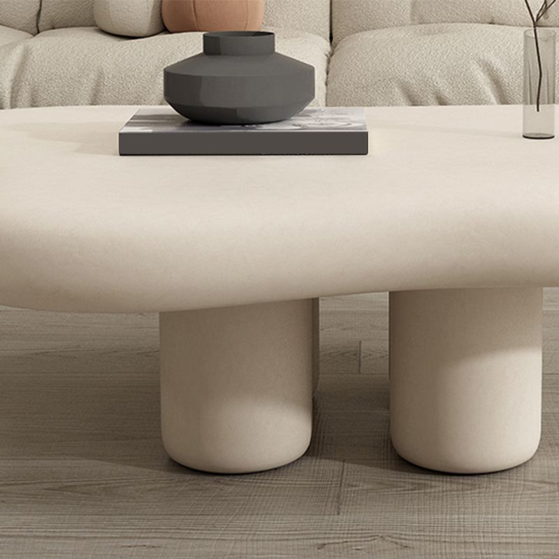 Wood Contemporary Coffee Table 4 Legs Single Coffee Cocktail Table