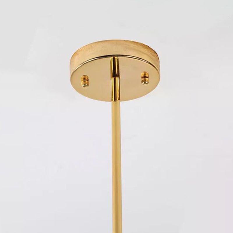 Ball-Shaped Island Chandelier Light Minimalist Style Glass Island Lighting Fixture