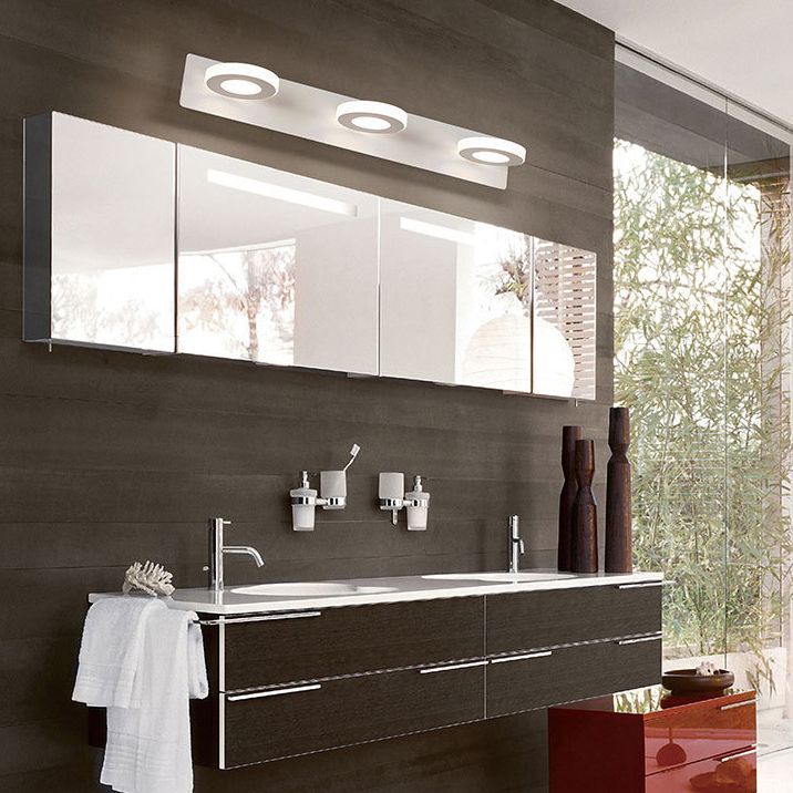 Forma a forma di cerchio Light Freeture Vanity Style Modern Vanity Mirror Light per il bagno