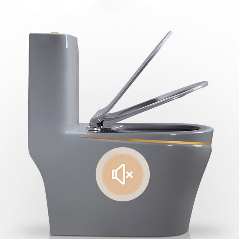 Traditional Floor Mount Toilet Seat Included Toilet Bowl for Bathroom