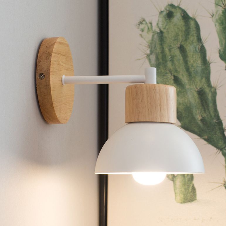 Contemporary Dome Wall Mounted Lights Metal Wall Mounted Lamp for Bedroom