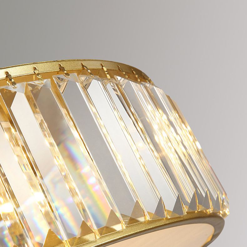 Plafonnier LED en cristal fleuri dans un style de luxe moderne en fer forgé pour chambre à coucher
