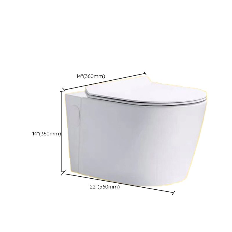 Contemporary One Piece Toilet Bowl Wall Hung Urine Toilet for Bathroom