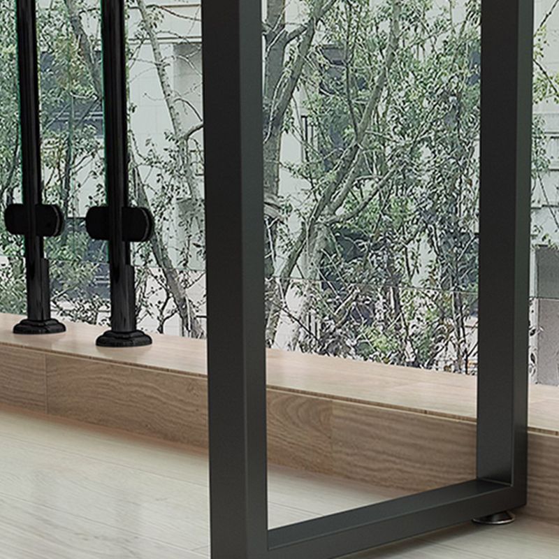 Industrial Double Pedestal Bar Dining Table Solid Wood Top Bar Table