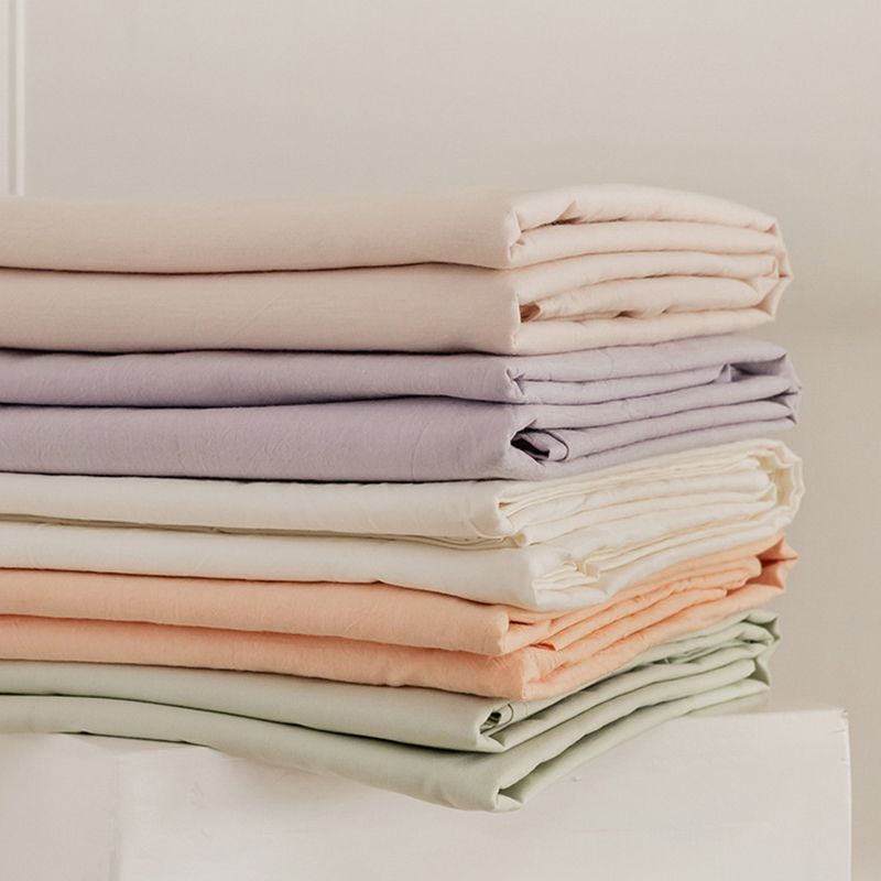 100 Cotton Sheet Set Checkered and Solid Color1or 2 Piece Bed Sheet
