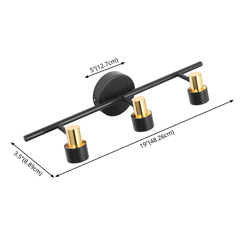 Modern Style Aluminum Wall Mount Lamp Bedroom Bedroom Wall Lighting Fixture with 1 Spotlight