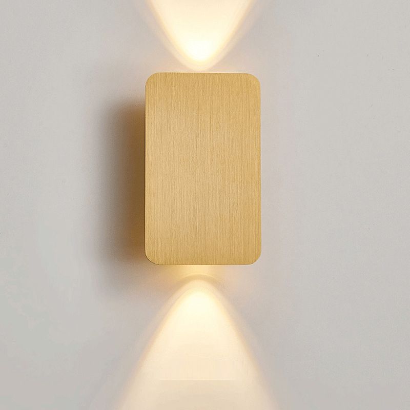 Postmodern Metal Wall Light 2 Lights Wall Sconce Light with Aluminum Shade