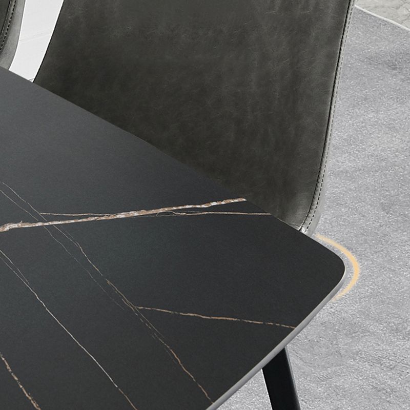 Modern Metal Dining Set 1/4/5 Pieces Rectangle Dining Table Set