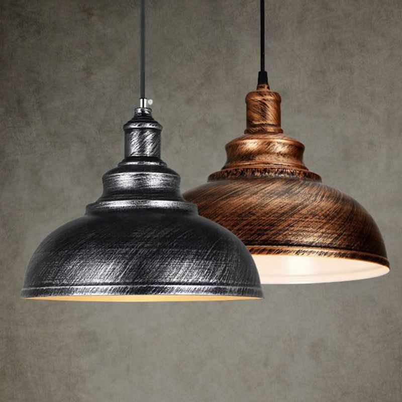 Industrial Barn Commercial Pendant Lighting Metal 1 Light Pendant Light Kit for Dinning Room