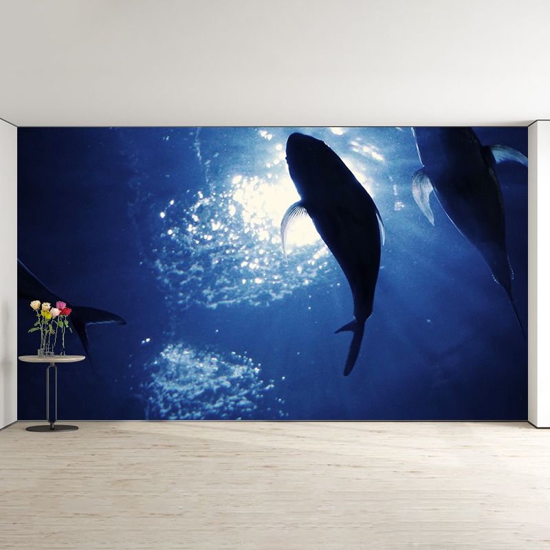 Customized Seabed Murals Photography Mildew Resistant Wall Murals for Bathroom