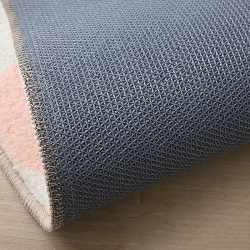 Yellow Simple Carpet Polyester Color Lump Carpet Washable Carpet for Living Room