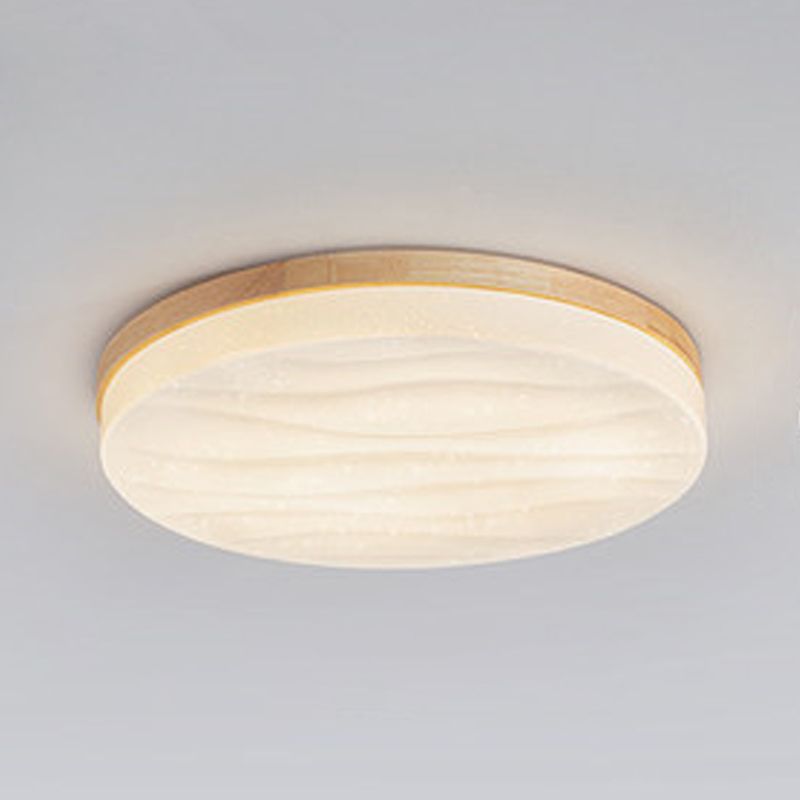 Lampada da soffitto a LED a forma geometrica Moderna in legno 1 luce da incasso per sala da pranzo corridoio