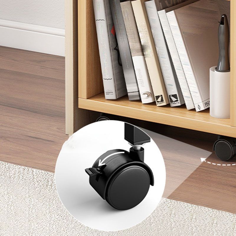 Engineered Wood Standard Bookcase Scandinavian Open Back Bookshelf