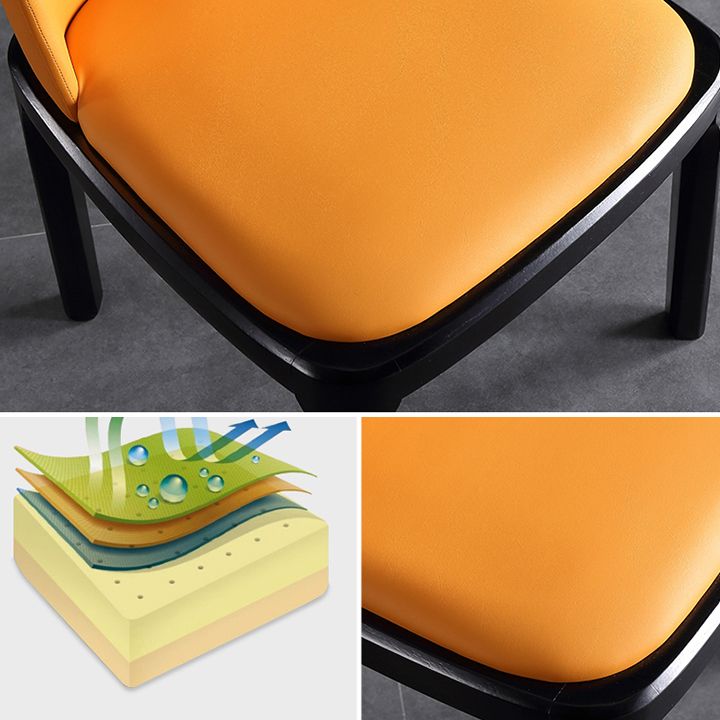 Sedia da pranzo moderna in legno massiccio sedia da pranzo parsons