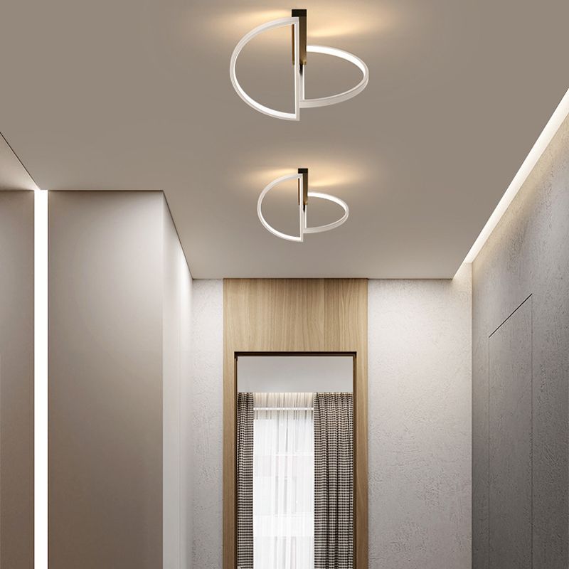 Aluminum Geometric Ceiling Lamp Simplicity LED Ceiling Flush Mount Light