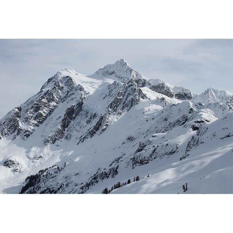 Mountain Scenery Photography Landscapes Mural Eco-friendly Wallpaper for Bedroom