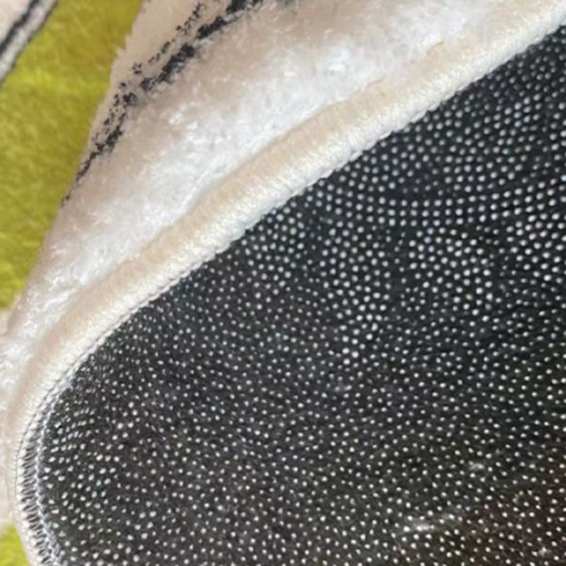 Orange Modern Rug Polyester Pattern Rug Stain Resistant Rug for Home Decor