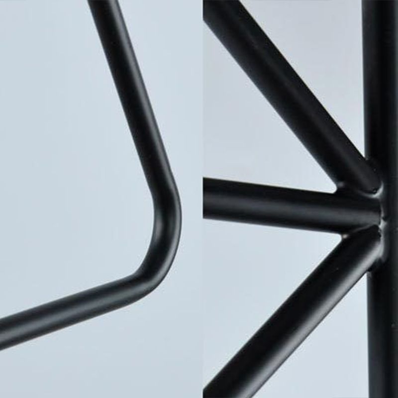 Luce a sospensione geometrica vintage Illuminazione a sospensione singola in metallo in nero per soggiorno