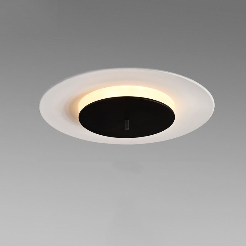 Luminaire de montage de plafond en cercle en métal, lustre de montage de plafond à LED de Style nordique