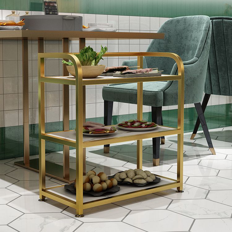 Modern 25.59"H Portable Prep Table Metal Prep Table for Home Use