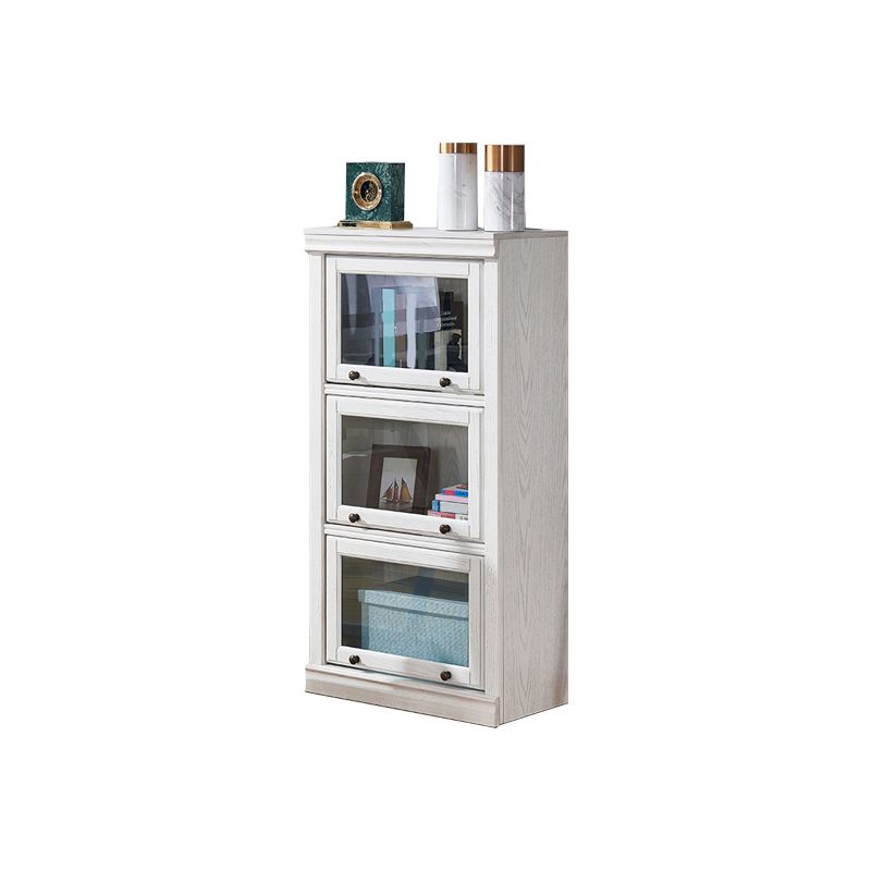 Contemporary Wooden Shelf Bookcase with Doors Standard Shelf