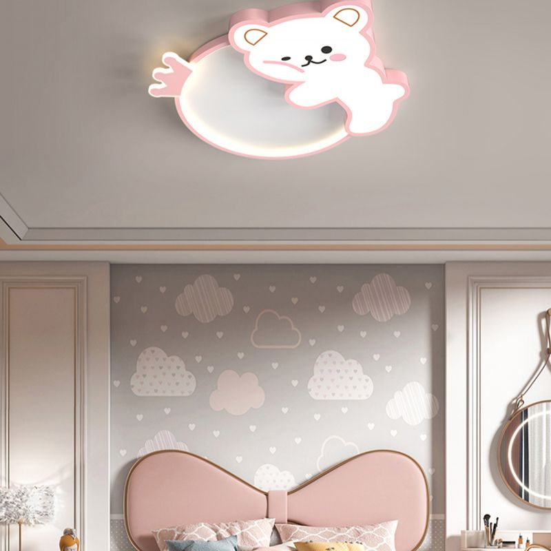Ours Style Simple LED plafonniers belle lampe encastrée pour chambre chambre d'enfant