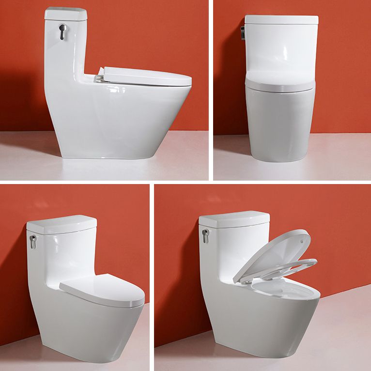 Traditional Seat Included One Piece Toilet Floor Mounted Toilet Bowl for Washroom