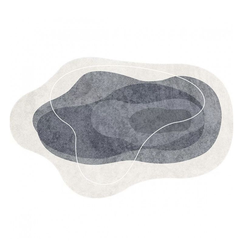 Light Luxury Irregular Carpet Area Rug Polyester Stain Resistant Rug for Home Decoration